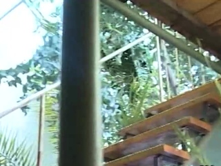 Poolside anal fuck for German granny