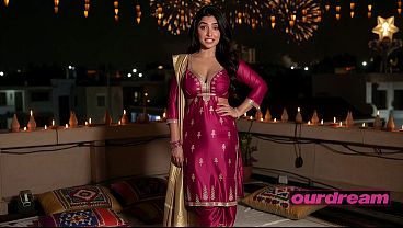 Curvy Desi Babe In Salwar Kameez Fucked On The Rooftop On Diwali Night (ai-generated)